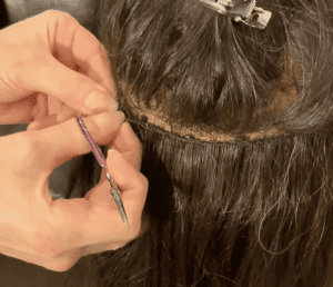 DIY HOW TO REMOVE A BEADED LINKED METHOD W HAND TIED HAIR